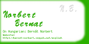 norbert bernat business card